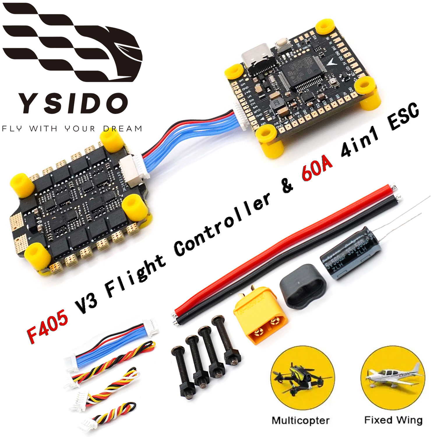 YSIDO F4 F405 V3 Flight Contro - Mateksys Flight Controller F405 Wte ulasan dan harga