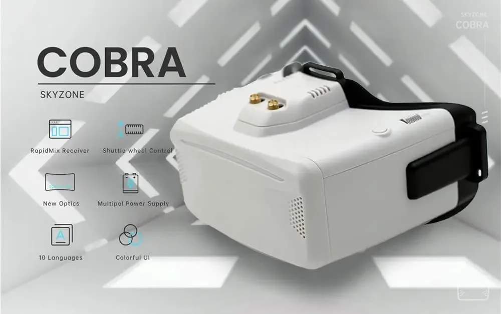 SKYZONE Cobra X V4 FPV Goggles - Skyzone Cobra X V2 Fpv Goggles ulasan dan harga
